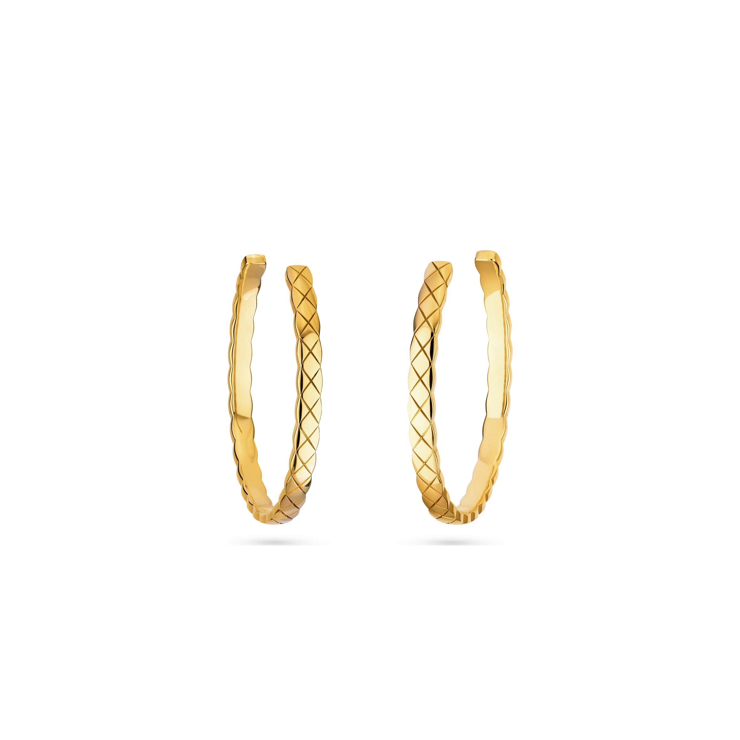 CHANEL COCO CRUSH HOOP EARRINGS J12091